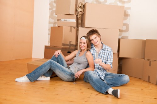 Man and van loading furniture in Kingston
