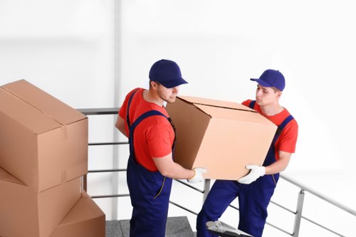 Removal van loaded for a house move in Kingston
