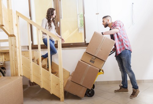 Careful furniture loading for a local house move in Kingston