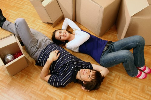 Local van service moving boxes near Kingston homes