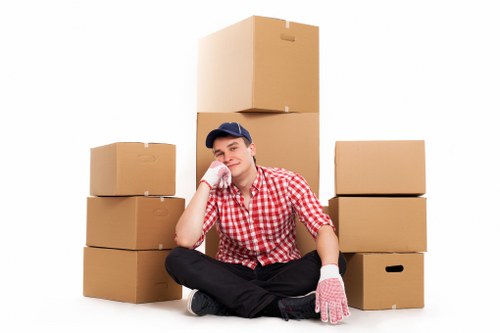 Preparing boxes and furniture for a Kingston move